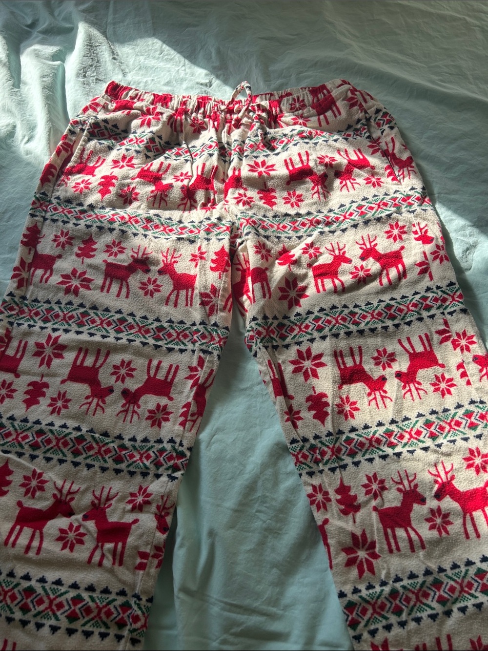 Women’s Holiday Hanna Andersson Deer Deer Flannel Pajama Pants